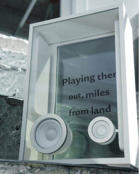 COTODAMA” SPEAKER BOX MOON WHITE