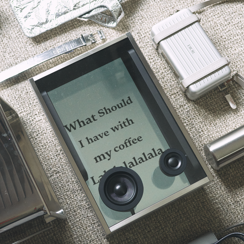 COTODAMA” SPEAKER BOX MILITARY SILVER